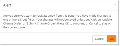 Navigate away from this page?